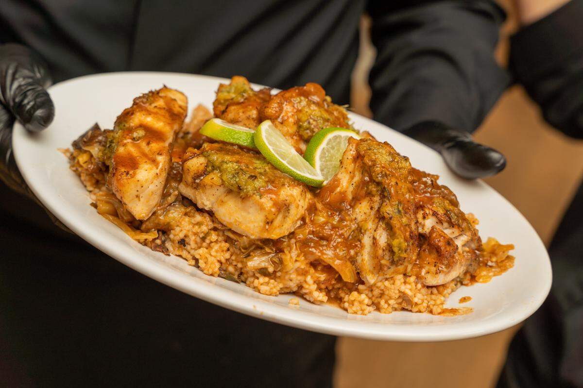 Bintou N’Daw Young’s Thiéboudienne (Senegalese Jollof Rice & Fish) was one component of A Noble Grain brunch at the FOOD & WINE Classic in Charleston.