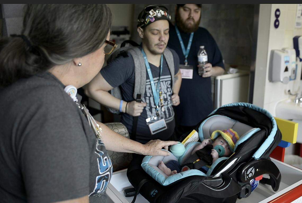 NICU nurses and doctors helped Liam and Duane prepare for Cypress’ hospital discharge.
