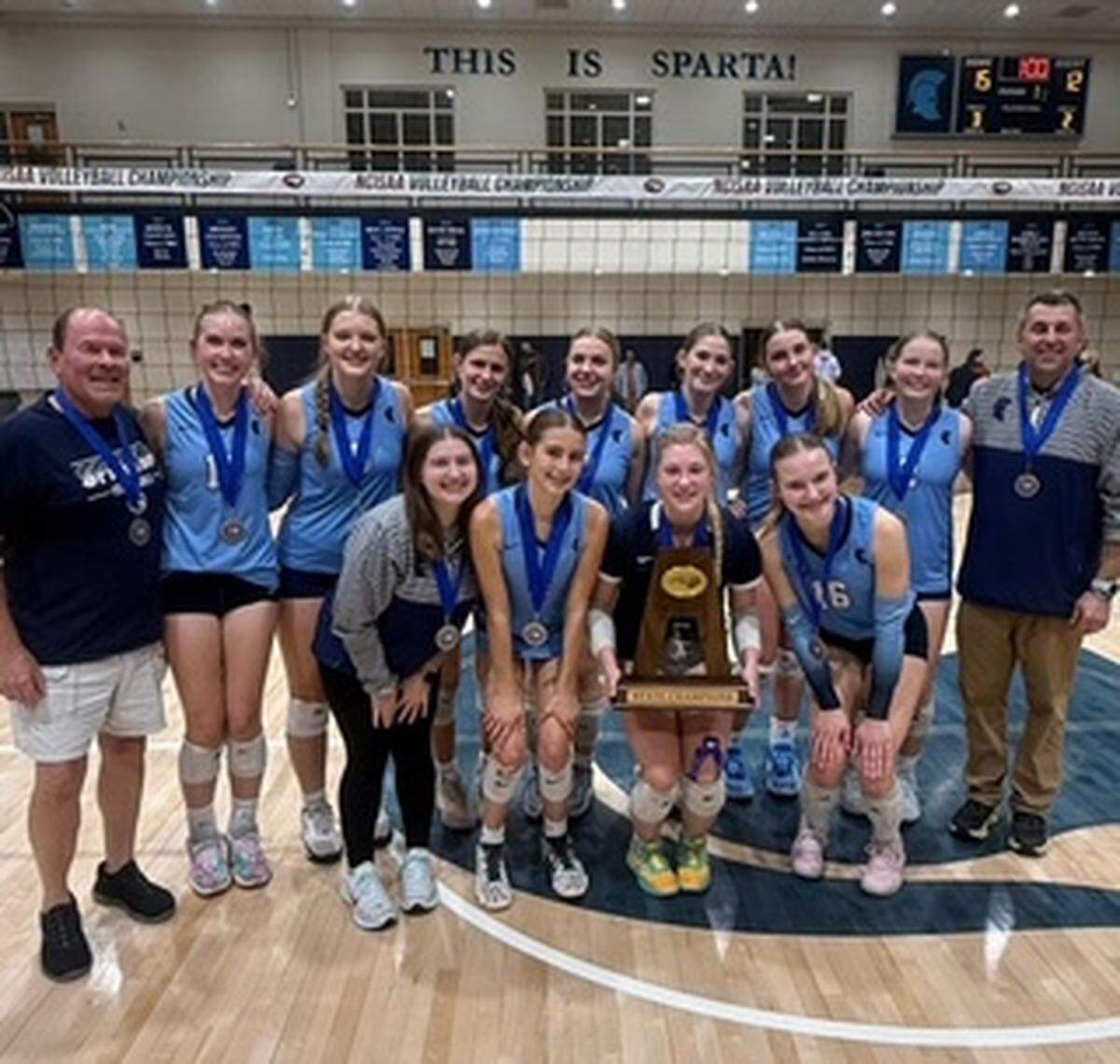 Gaston Day volleyball repeated as NCISAA 2A volleyball champions on Saturday October 25, 2025