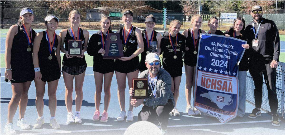 The Providence High tennis team won the NCHSAA 4A state championship Saturday
