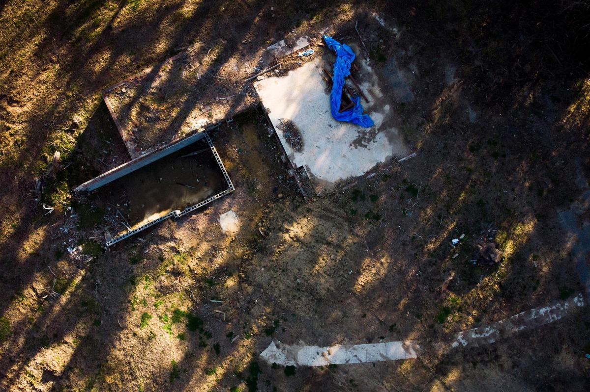 The south Charlotte home that Barbara Ryan lived in since childhood was torn down at an unknown date in 2020-21. All that’s left at 4810 Drakestone Court is the foundation and some debris.