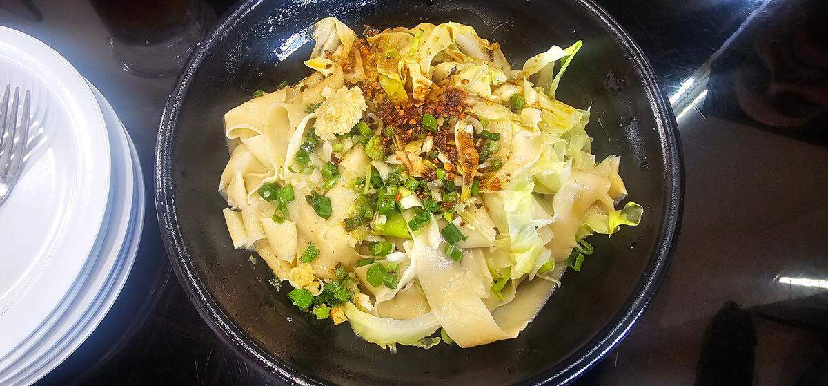 ShaanXi Chili Oil Noodles at Lanzhou Hand-Pulled Noodles.
