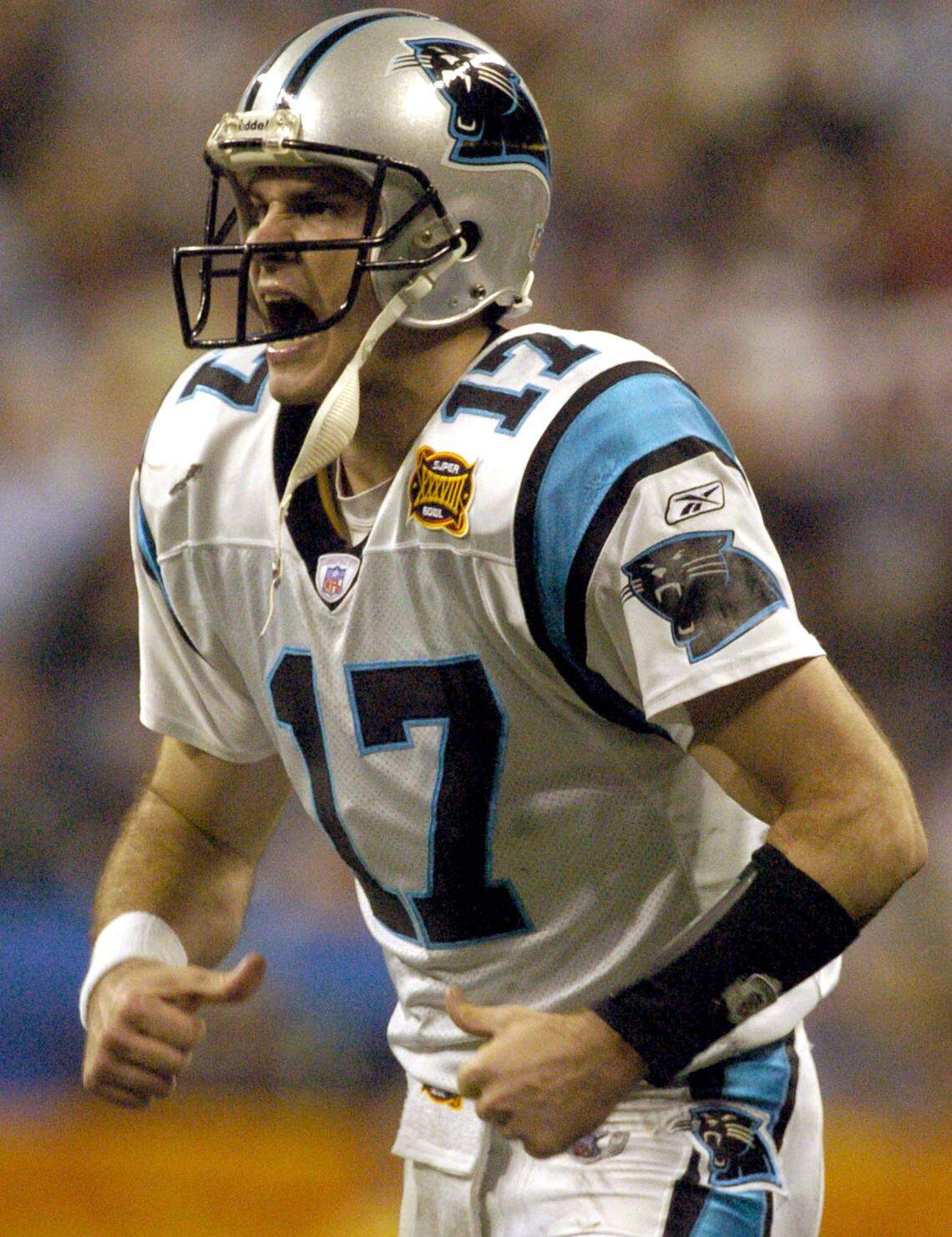 Former Panthers quarterback Jake Delhomme played for Carolina from 2003-09, leading the team to the Super Bowl in his first year.