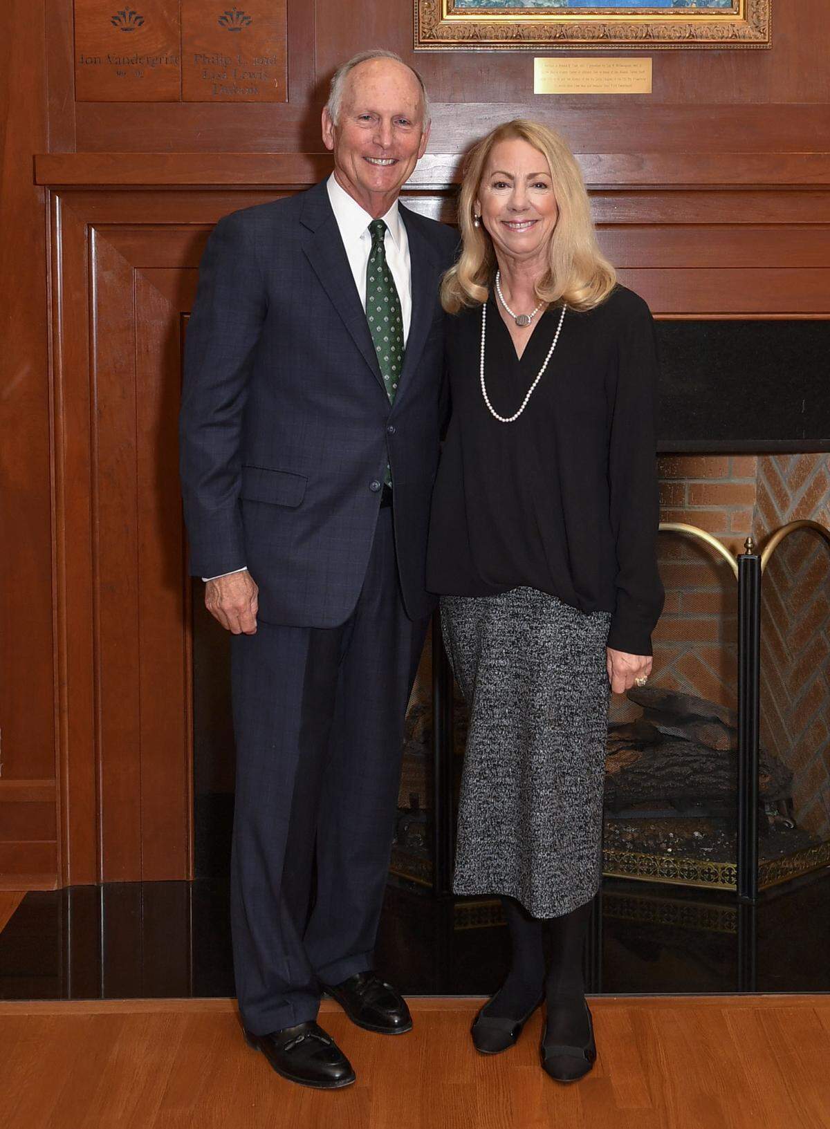 Phil and Lisa Dubois, photographed the day he gave the press conference about his decision to retire.