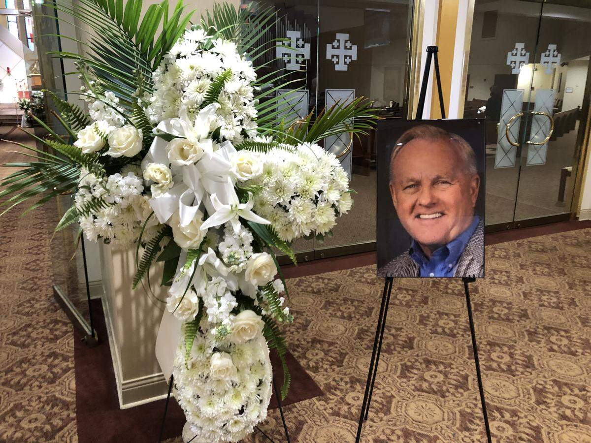 A funeral mass for longtime Charlotte Motor Speedway president and general manager H.A. “Humpy” Wheeler at Saint Gabriel Catholic Church in Charlotte on Tuesday, August 26, 2025