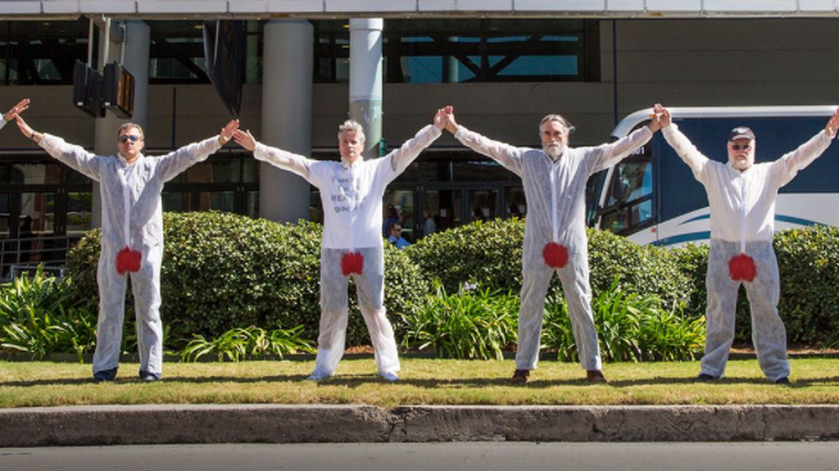 A group known as Bloodstained Men & Their Friends will protest circumcision in Charlotte Saturday at Sharon and Fairview roads.