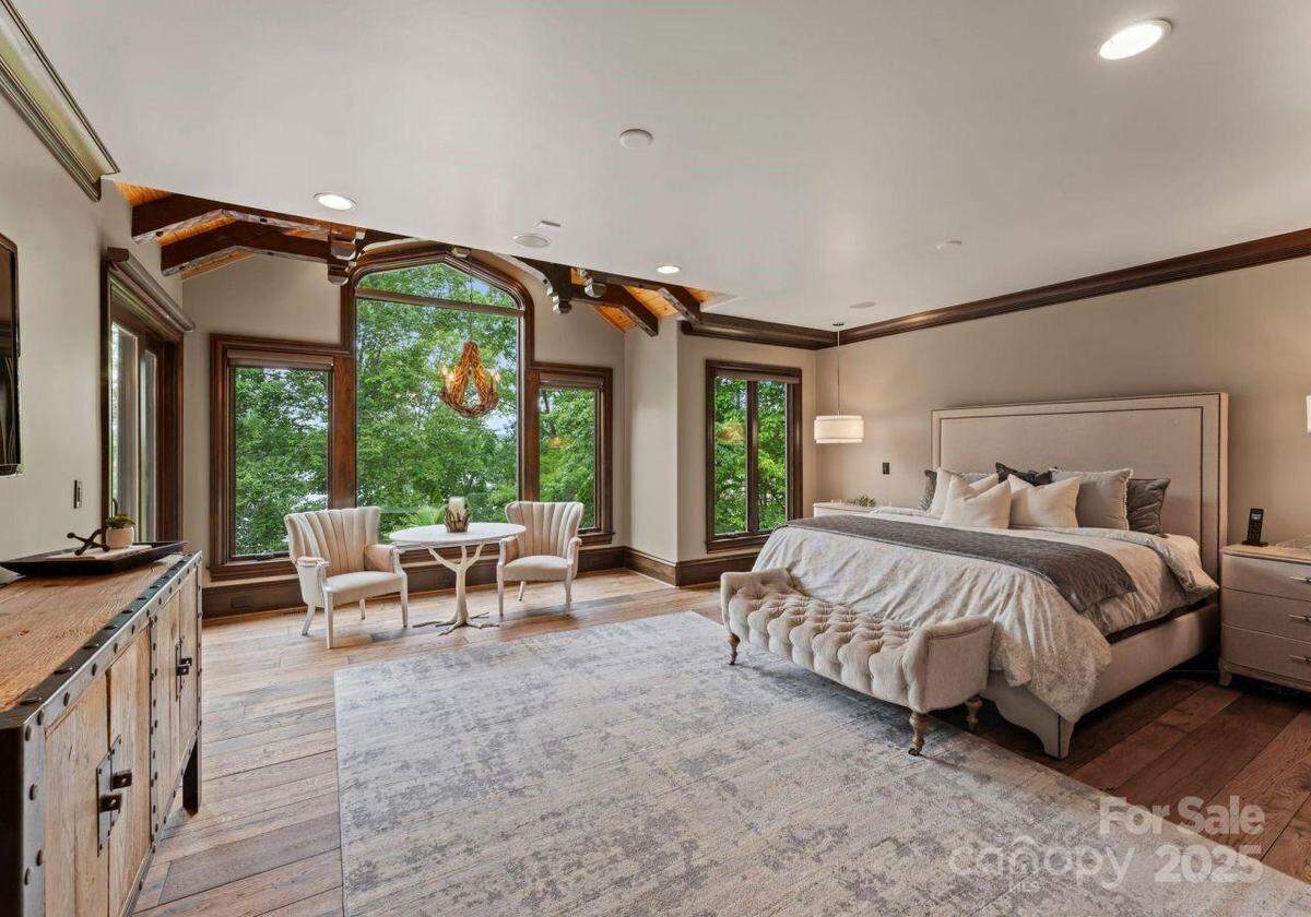The Martin Truex Jr. mansion on Lake Norman has five bedrooms.