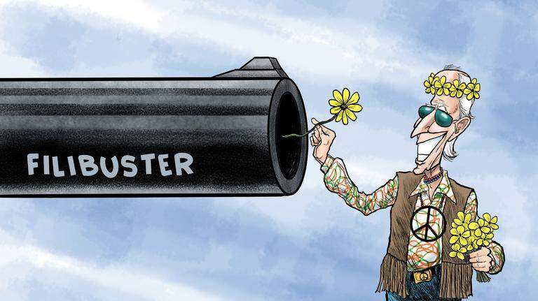 Kevin Siers cartoon: Confronting the filibuster