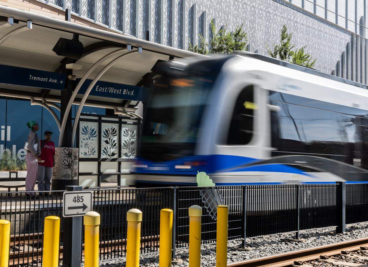A killing on Charlotte’s light rail last month has passengers wanting more security and made headlines across the country. Seen here, the Lynx Blue Line picks up passengers at the East/West Blvd Station in Charlotte. 