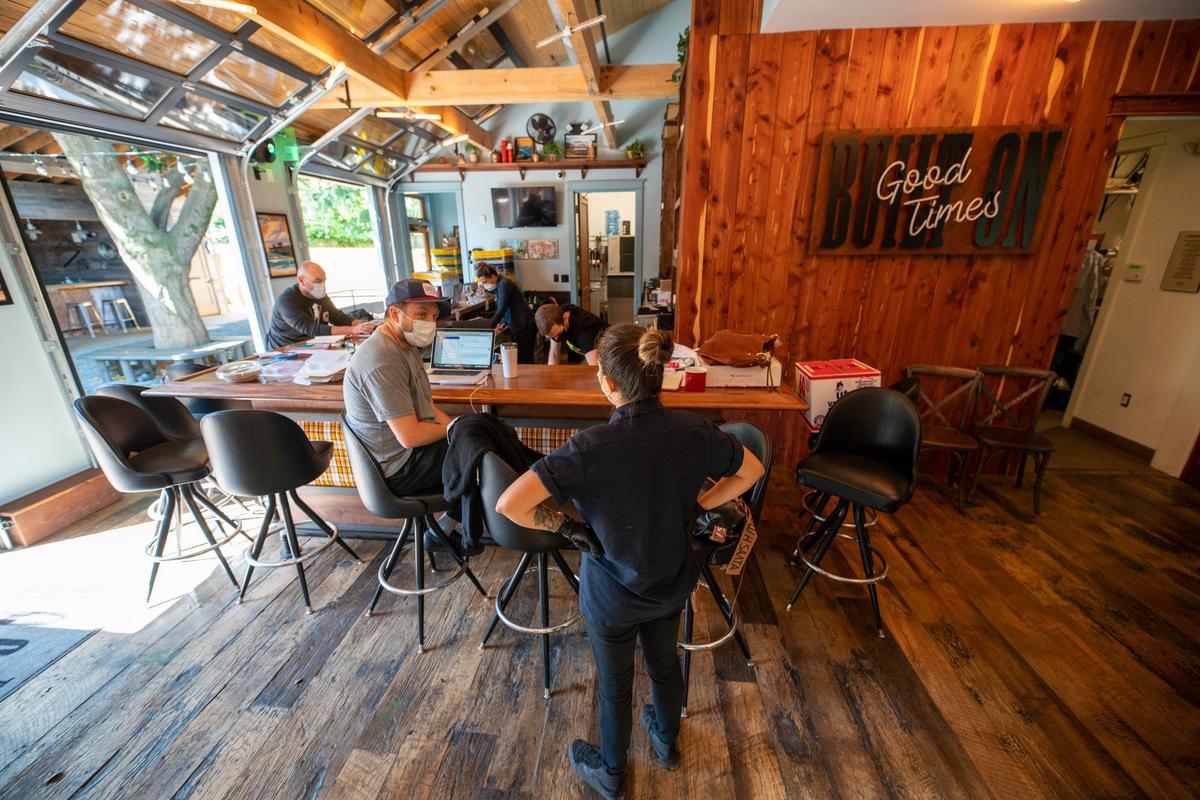 Chef Chris Coleman and the staff at The Goodyear House discuss their next move for reopening after receiving a PPP loan.