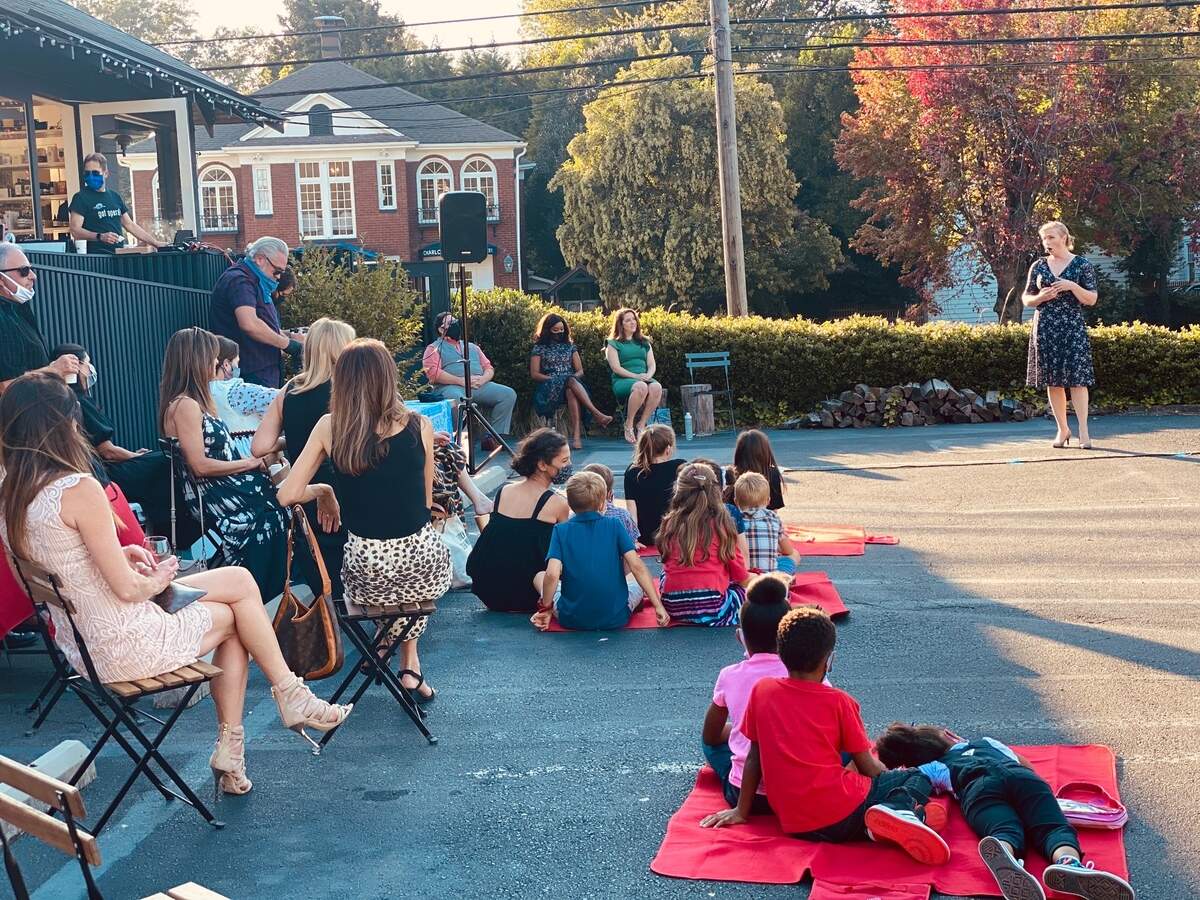 SoCo Gallery and Tabor hosted an outdoor event for Opera Carolina. 