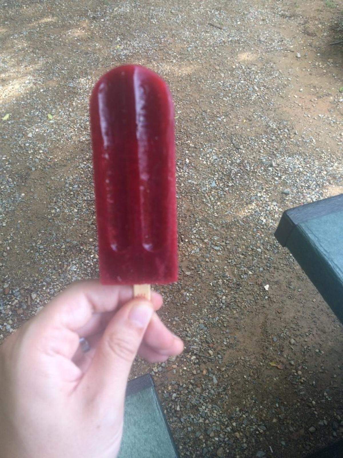 King of Pops’ blackberry chipotle honey popsicle.