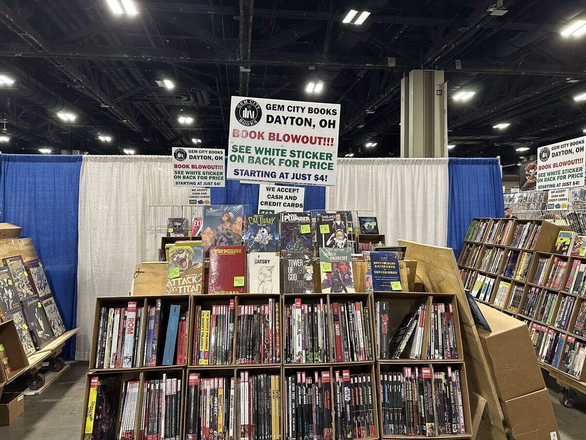Comic book vendors and other vendors come from all over, including Dayton, Ohio, to sell products at HeroesCon in Charlotte.