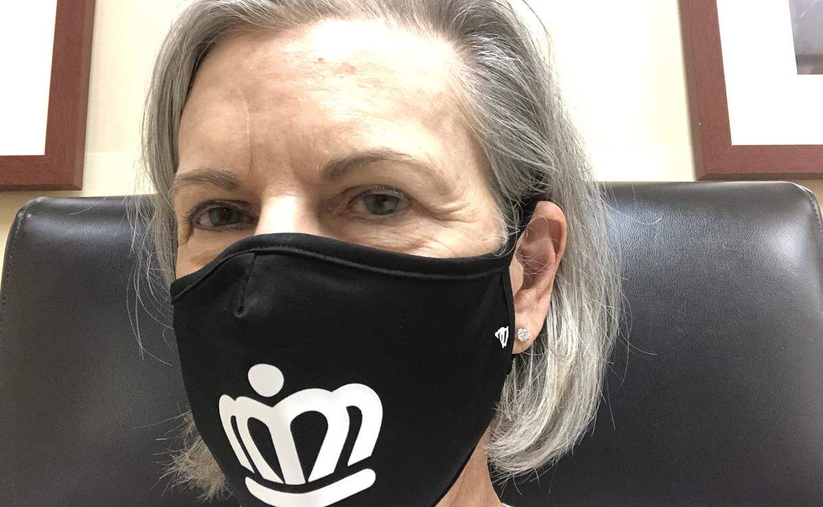 Barbara Williamson ordered her face mask from 704 Shop.