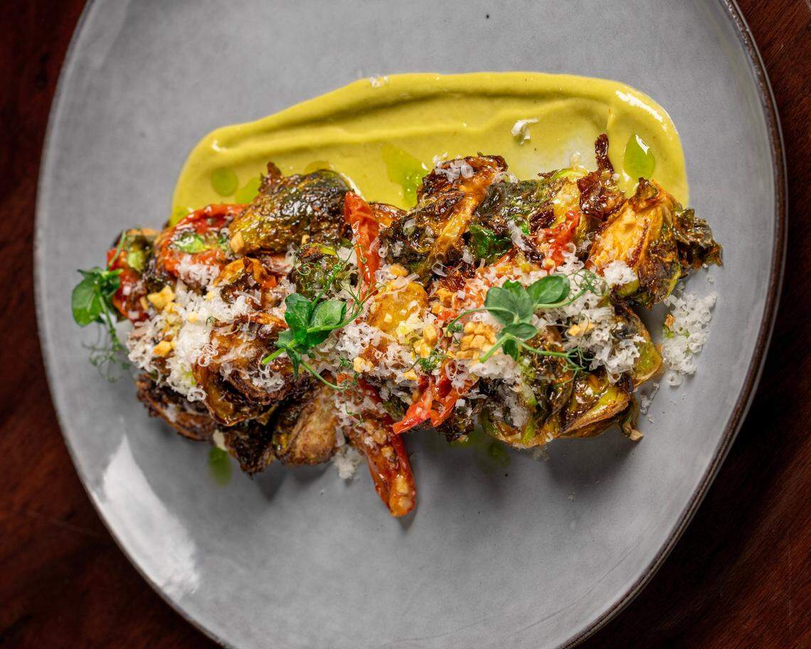 Dot Dot Dot’s Brussels sprouts are its most-ordered menu item.