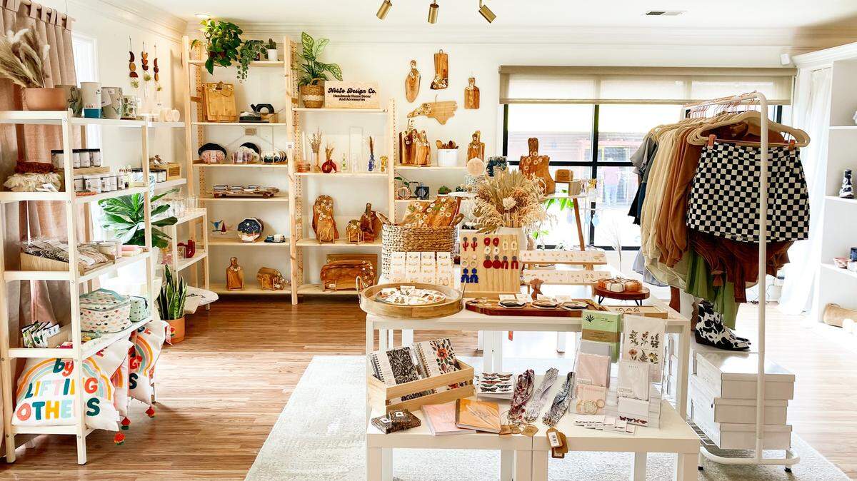 The Boho Collab is a retail space with products from 10+ locally owned businesses.