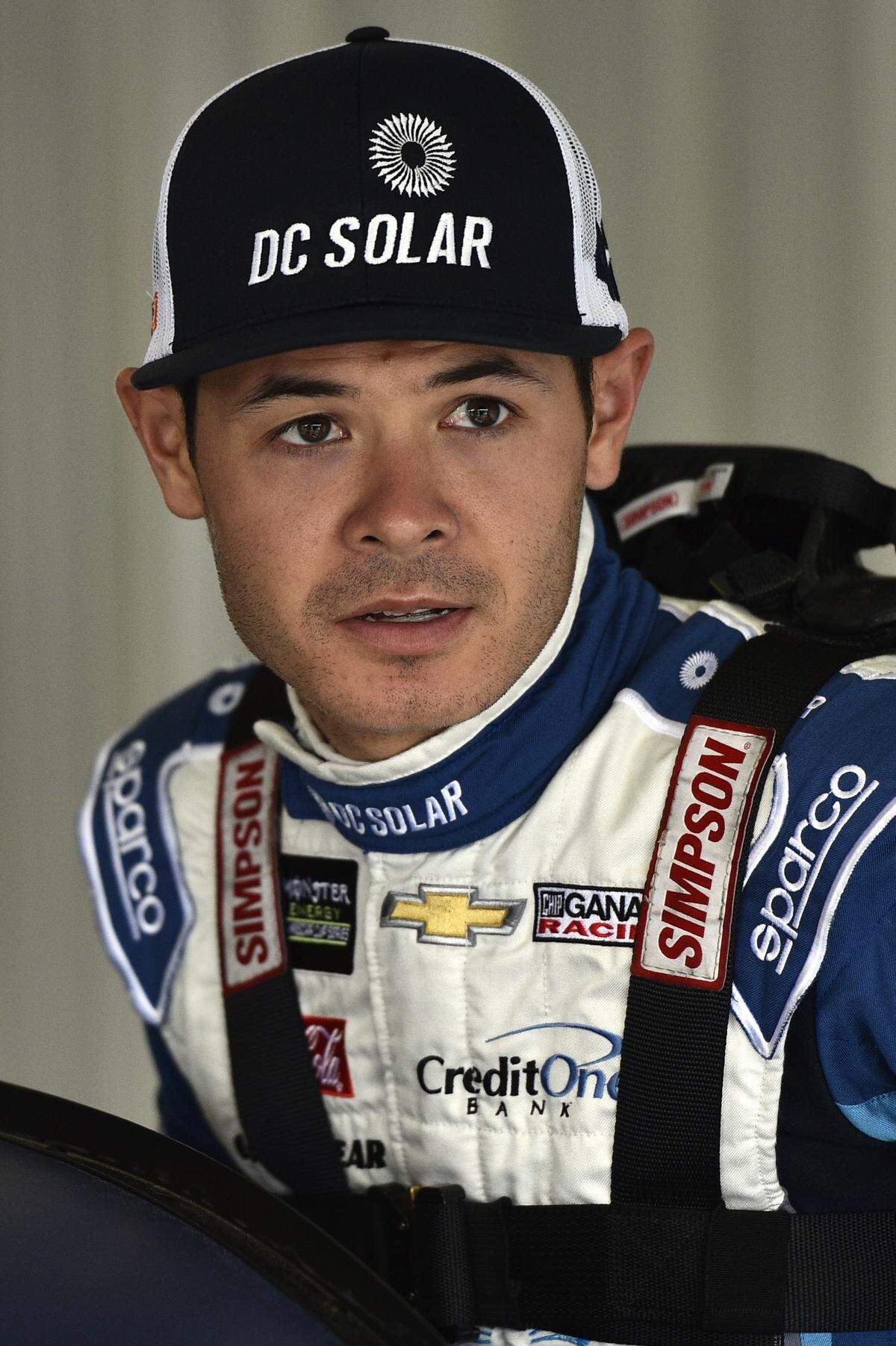 Kyle Larson during practice for Sunday's NASCAR Cup Series auto race, Friday, June 1, 2018, in Long Pond, Pa. (AP Photo/Derik Hamilton)