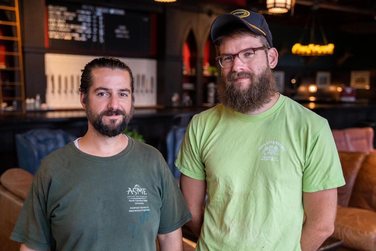 Greg Calabria and Ted Rosenau are the owners of Petty Thieves Brewing on Graham Street.