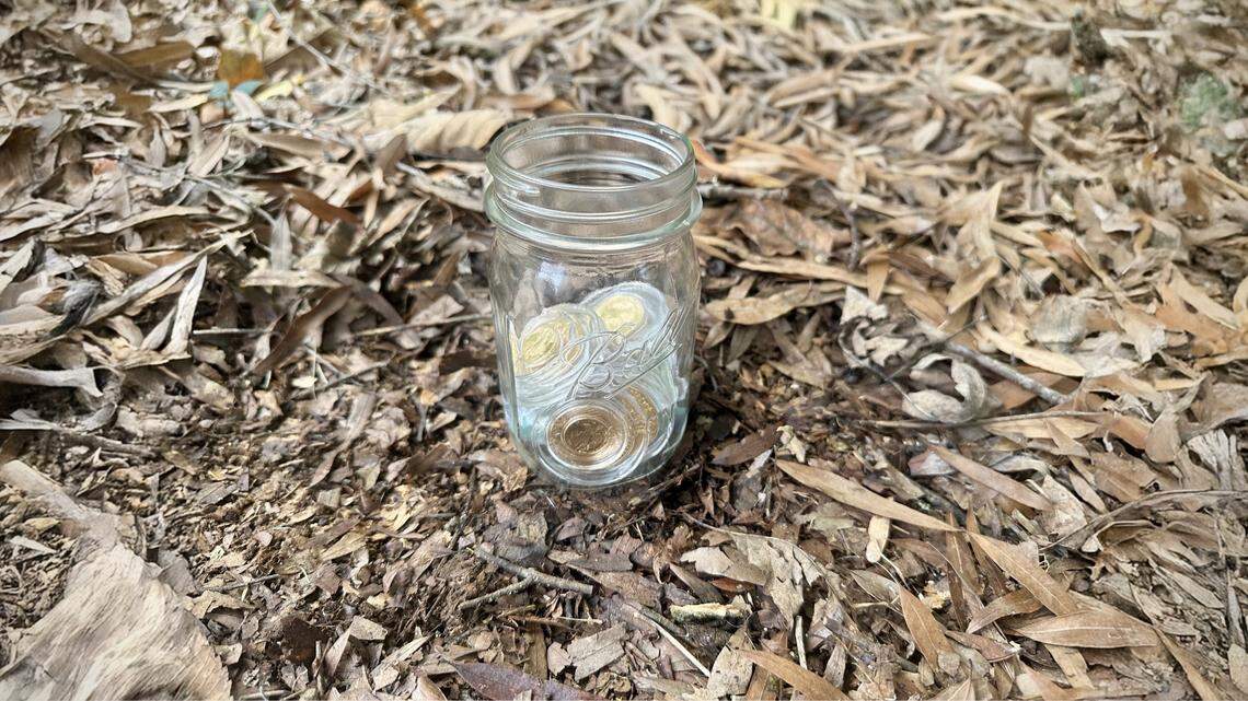 The mason jar containing $25K of gold coins is located somewhere in the North Carolina mountains.