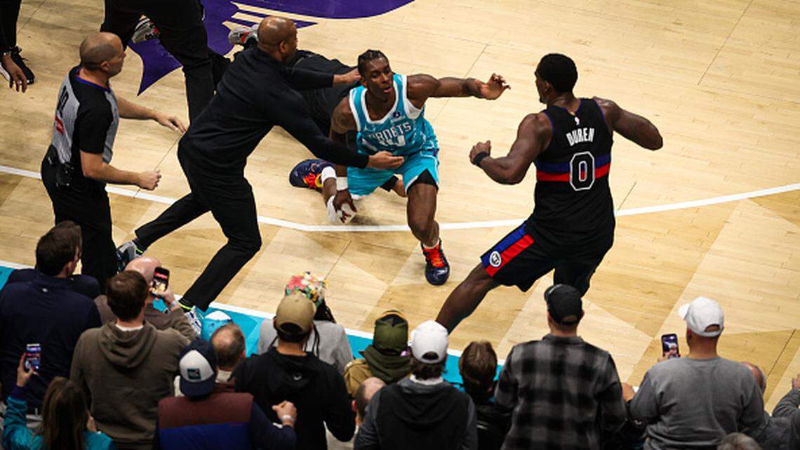 NBA announces suspensions from Charlotte Hornets-Detroit Pistons fight