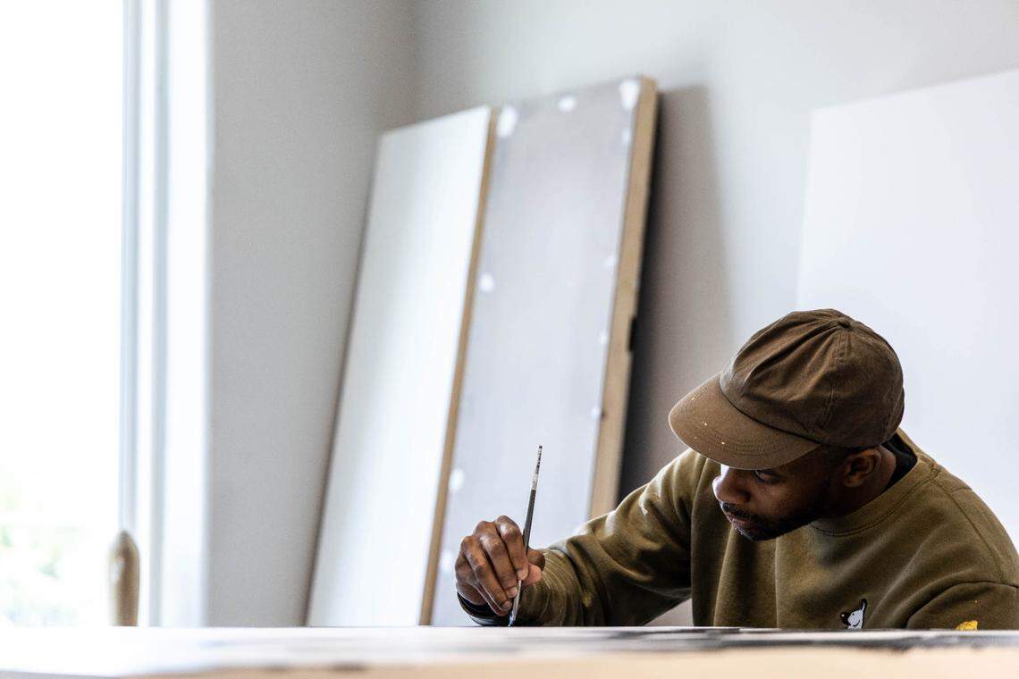 During the COVID-19 lockdown, Jason Woodberry paused his creative work, instead taking time to think and read.