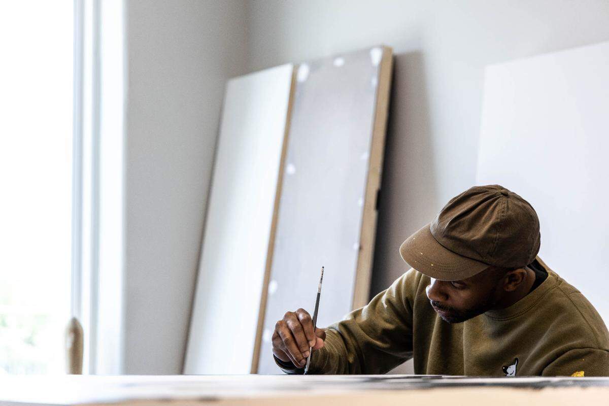 During the COVID-19 lockdown, Jason Woodberry paused his creative work, instead taking time to think and read.