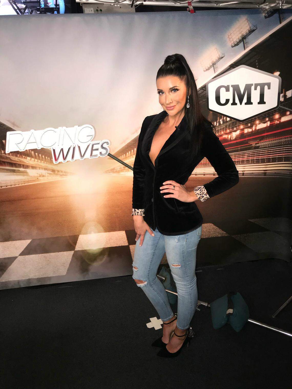 “I’m a female in a very male-dominated sport,” Amber Balcaen said at the press day for “Racing Wives” in November. “So for me, this show is a great platform to be able to help inspire other women.”