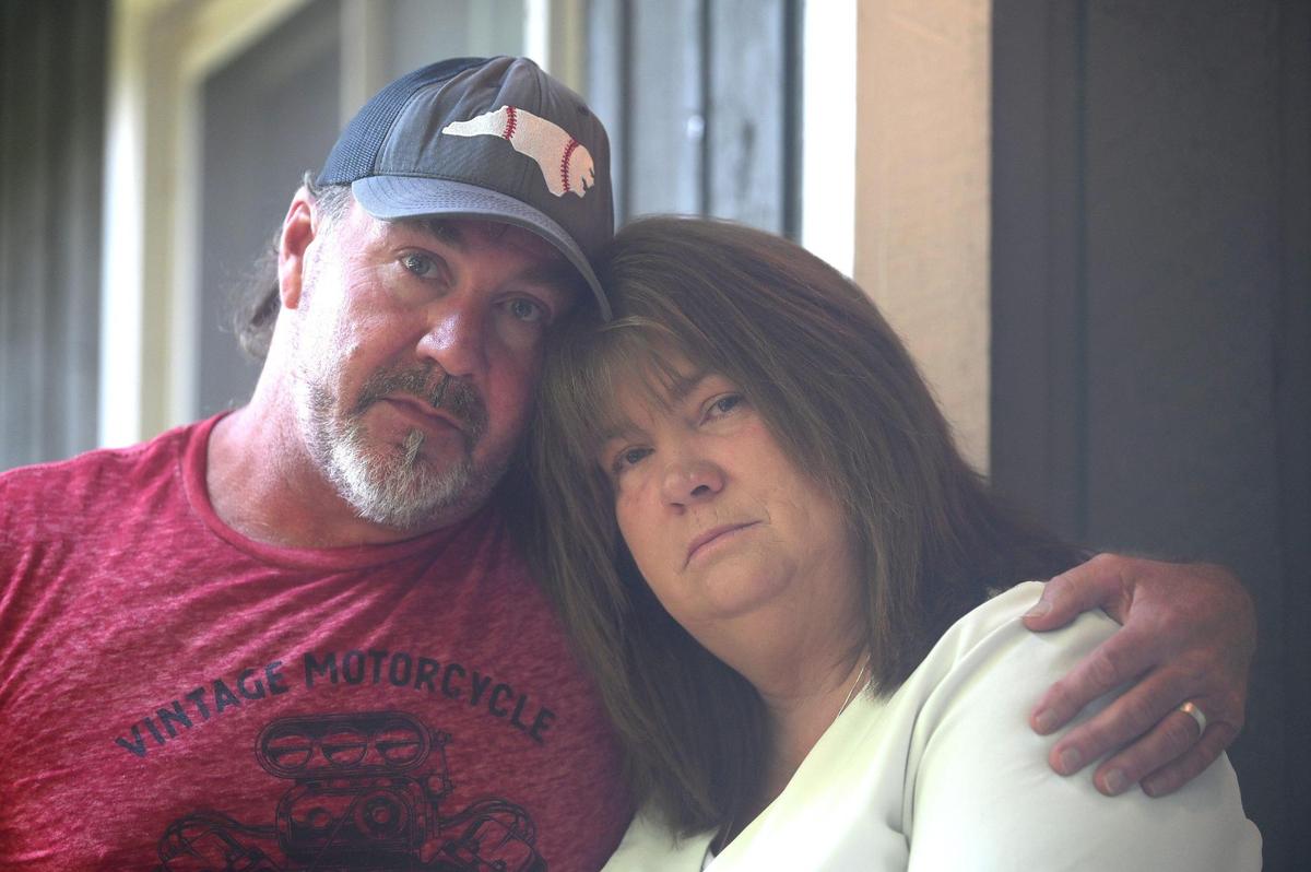Scott and Shelley Allen at their Mint Hill home.