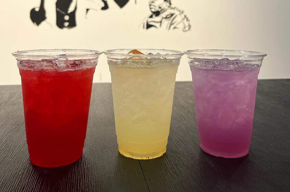 These three colorful drinks at Archive were created by Mixologist Justin Hazelton of Leah & Louise and are named after various songs by Black music artists: “Little Red Corvette” by Prince, “Hey Ya” by Andre 3000 and “Wild Flower” by 1970s music group New Birth.