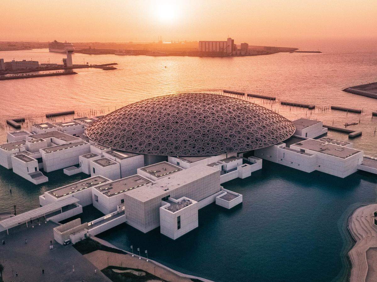 The Louvre Abu Dhabi art museum is one of many attractions for visitors in the capital of the United Arab Emirates.
