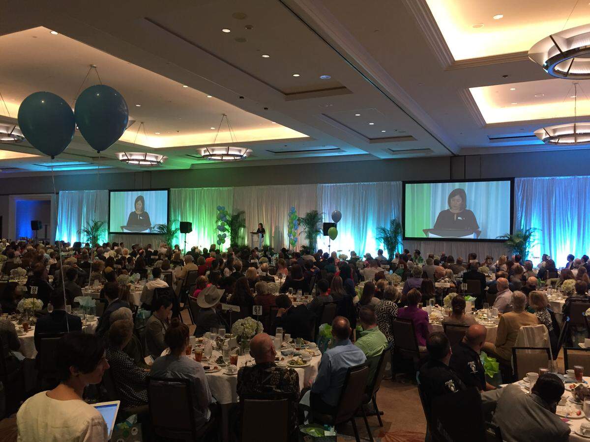 “That acceptance — I just don’t know that I’ve felt that from large groups of people before,” Kristen Hampton says of her speech at the Charlotte Lesbian and Gay Fund’s “The Happening” luncheon in 2017. “I mean, all my friends and people that I’m associated with, they know, and my family and everything. Of course I have their acceptance. But I guess not a lot of stranger acceptance in that way, and that was a really, really cool thing.” This Thursday, by the way, Hampton will return to speak at the 2019 edition of “The Happening” at the Westin hotel in Charlotte.
