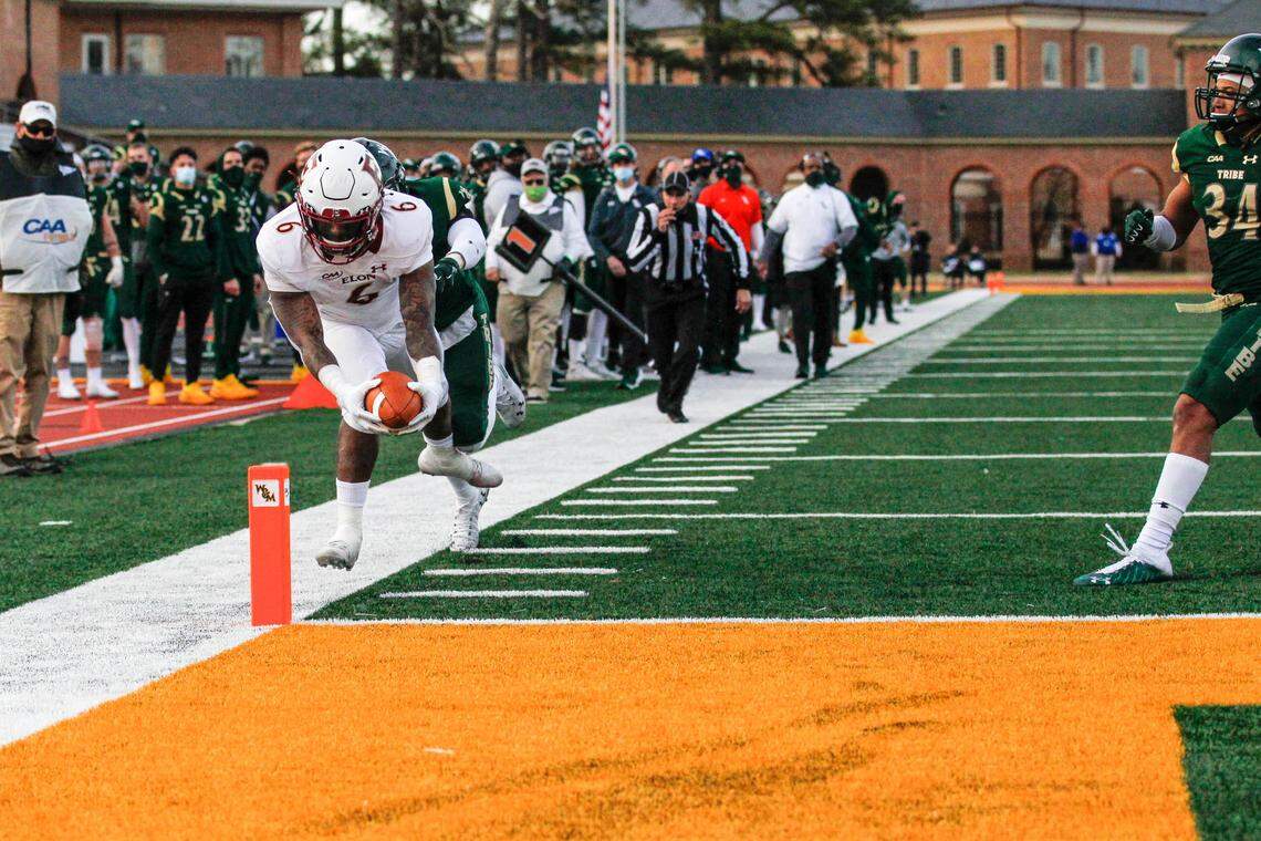 Elon running back Jaylan Thomas (6) led the Phoenix in rushing yards (307) and rushing touchdowns (2) in six games last season.