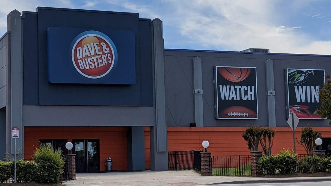 More than 200 workers at Dave & Buster’s NC sites permanently cut due to COVID-19