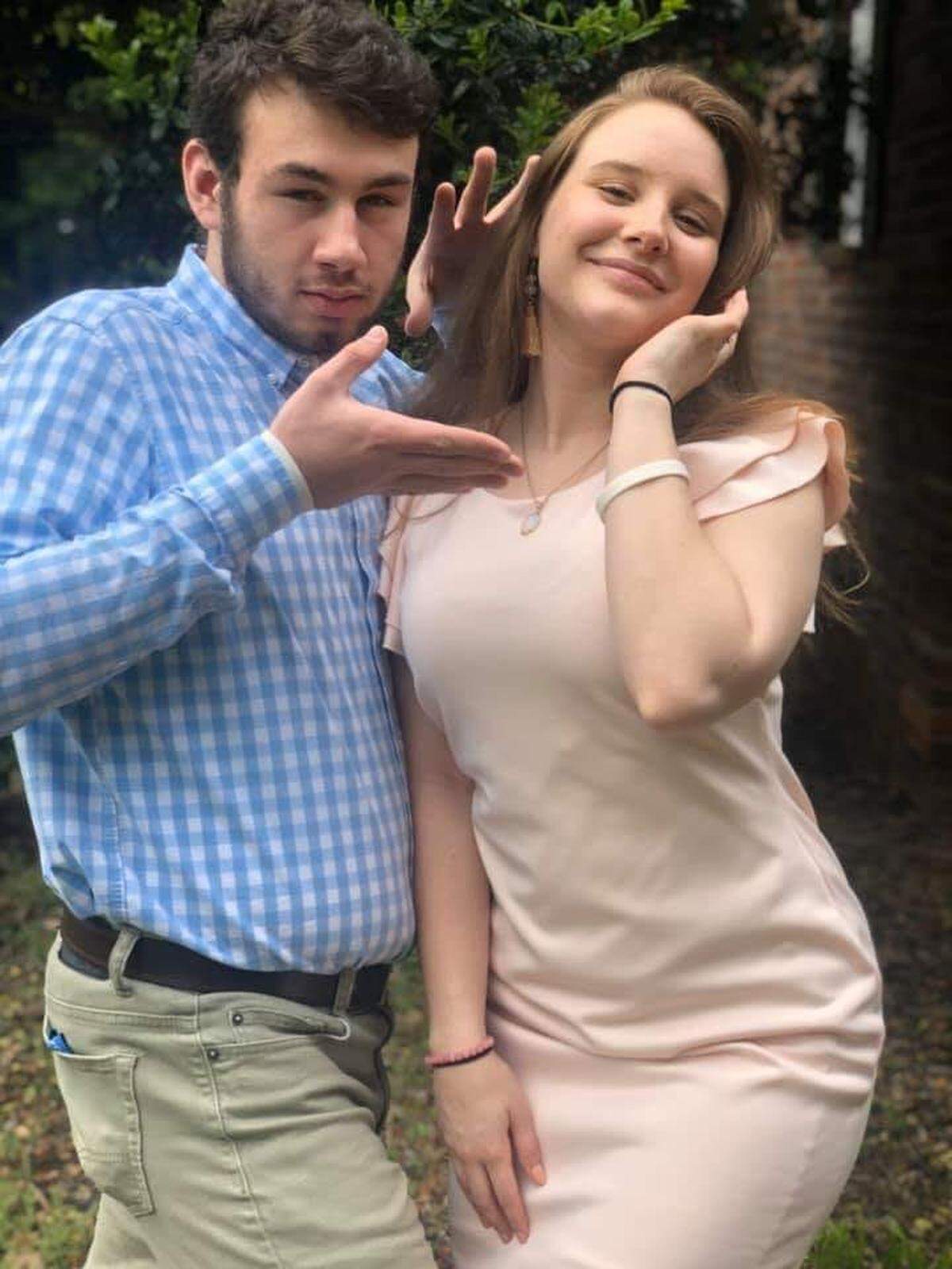 Morgan Wetherbee with her boyfriend, Ethan Suchanoff. “I’m thankful, as a mom, that my daughter got to experience that kind of love before she passed on,” Melody Wetherbee says of Ethan.