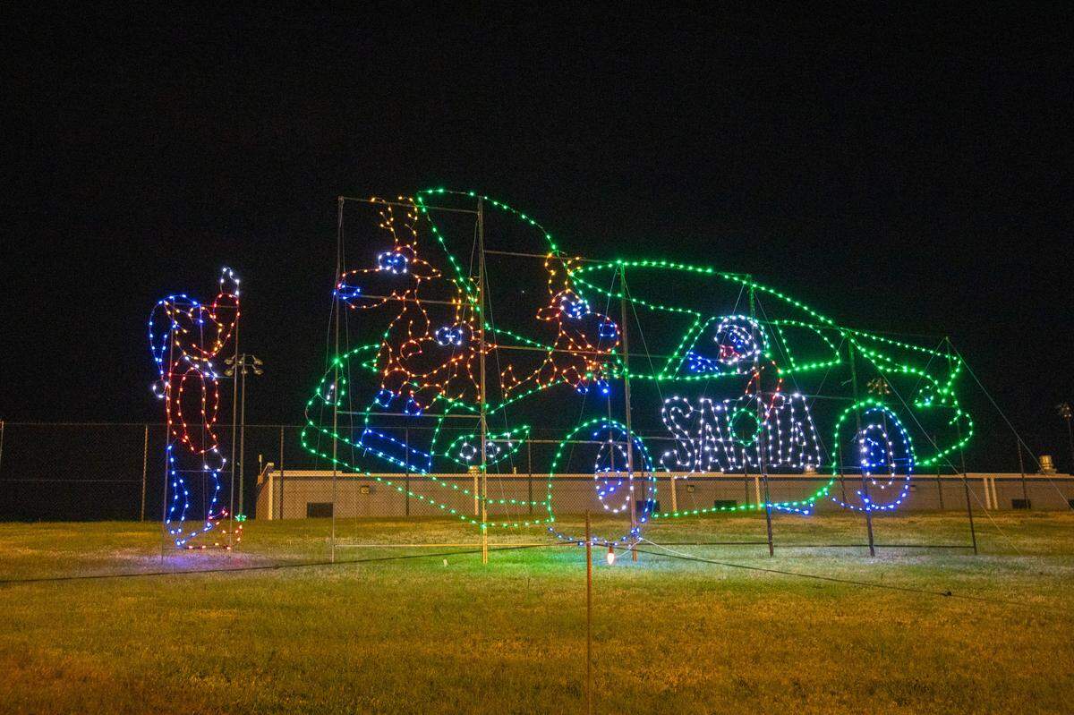Speedway Christmas has a drive-through light show with about 4 million lights set to music that you play through the radio in your car.