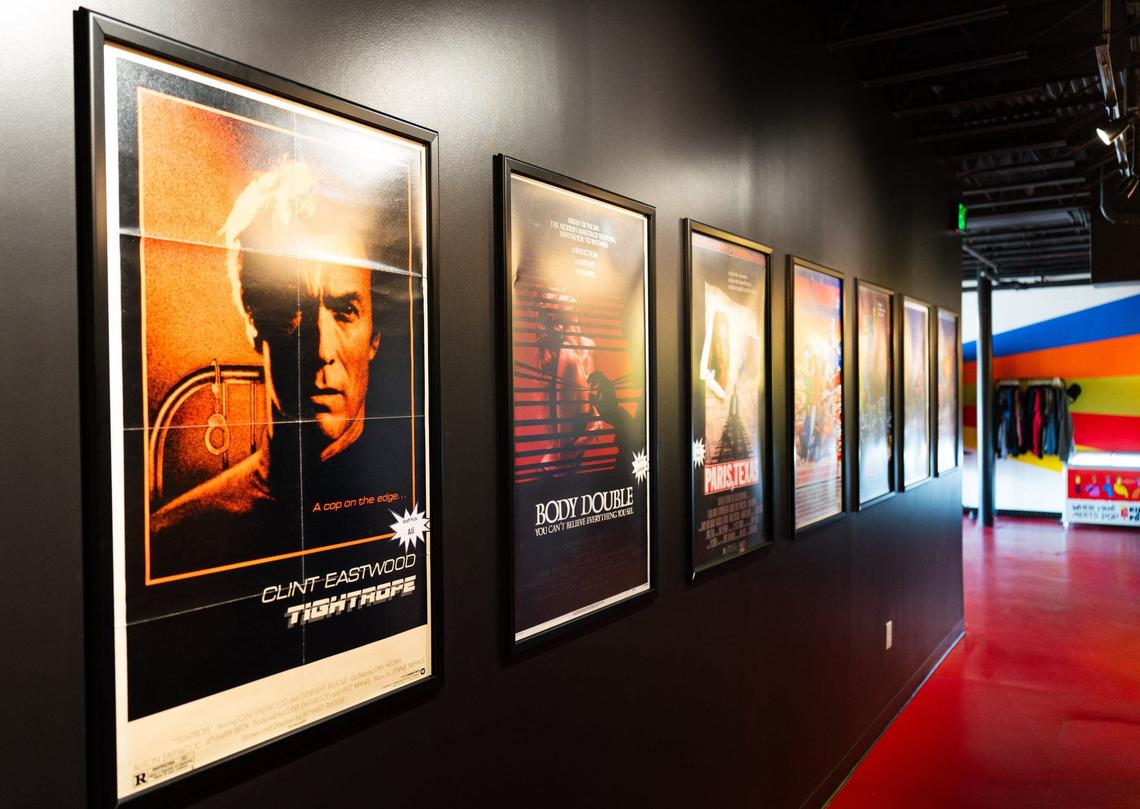 Movie Posters on the wall at the Independent Picture House.