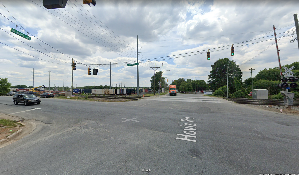 The wheels of a CSX freight train came off track at Hovis and Rozzelles Ferry Road in northwest Charlotte on Tuesday, Dec. 14, 2021.