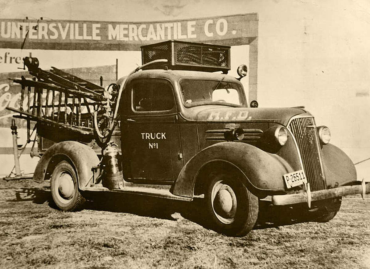 A historic photo of Huntersville, NC.