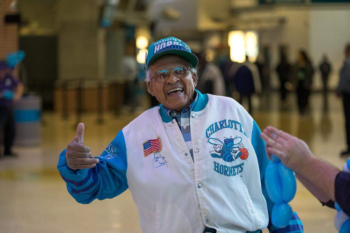 John Jackson, maybe the most passionate of all Charlotte Hornets fans, passed away Monday at 88. He was known to fellow Hornets fans as “Redd Foxx,” for his resemblance to the Sanford & Son actor.