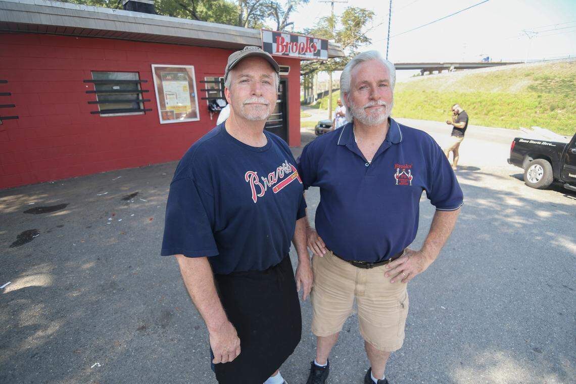 Scott Brooks and David Brooks of Brooks’ Sandwich House in NoDa in 2018.