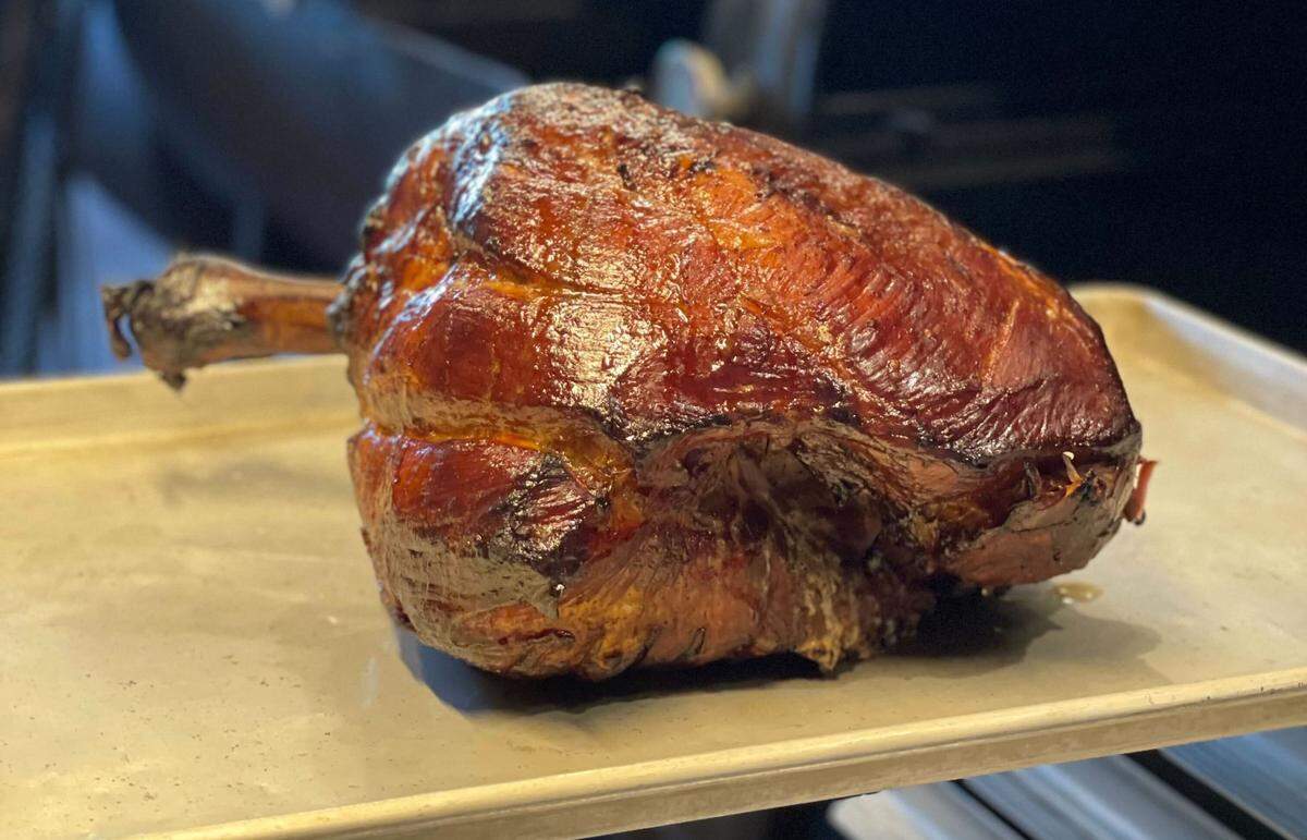 Noble Smoke’s smoked brown sugar ham.