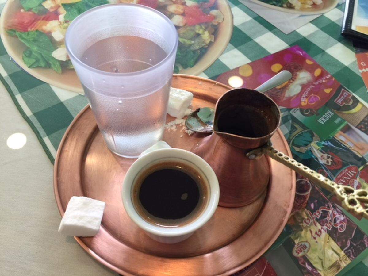 Bosnian coffee at Euro Grill.