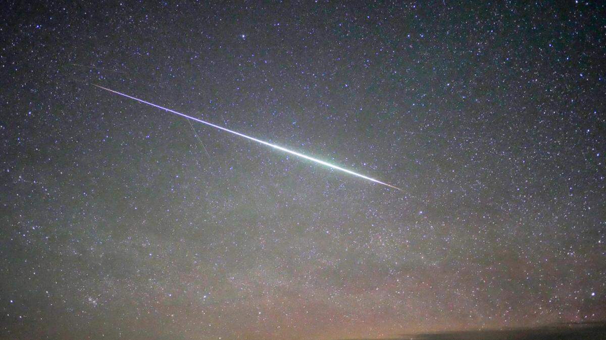 A blue comet streaks across the sky in New Mexico on Jan. 6, 2025. On Thursday, Jan. 30, at least 19 people from the Carolinas, Virginia and Maryland reported seeing a mysterious fireball in the night sky, according to the American Meteor Society.