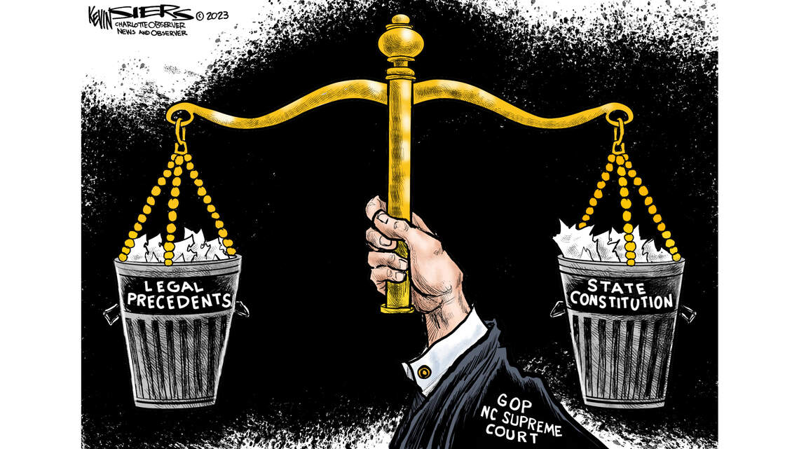 Gerrymandering Justice: Kevin Siers cartoon