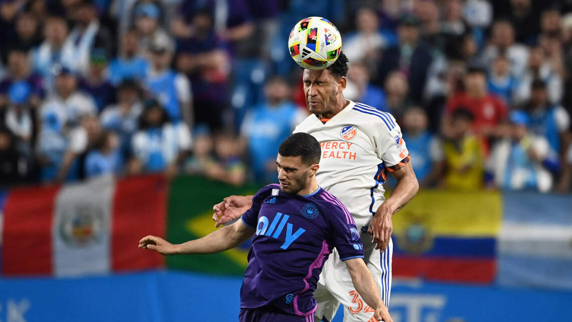 Charlotte FC leads early, salvages draw against visiting FC Cincinnati in MLS action
