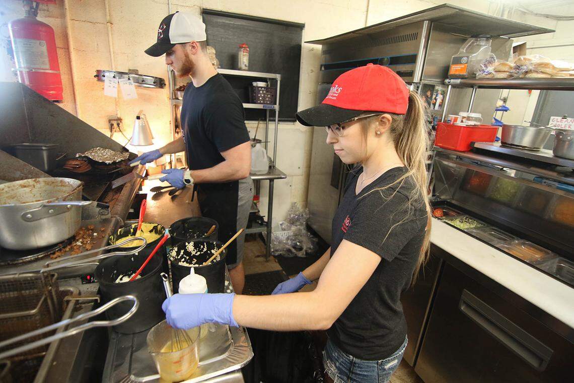 More siblings in the restaurant business: Lauren Brooks and Teal Brooks, David Brooks’ children.