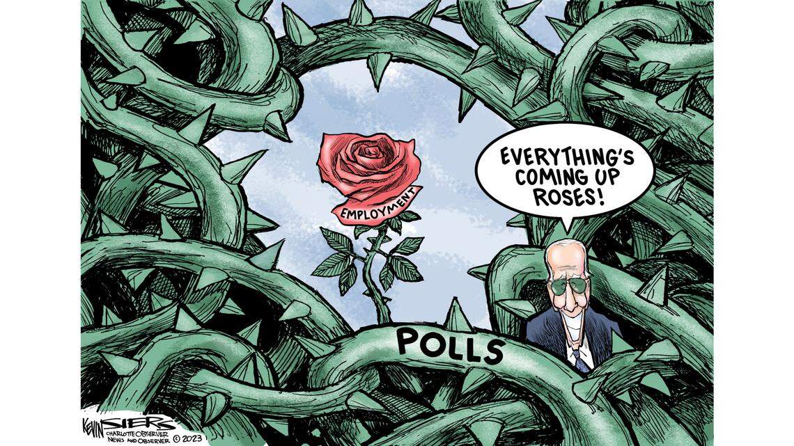 Kevin Siers cartoon: The latest White House Rose Garden