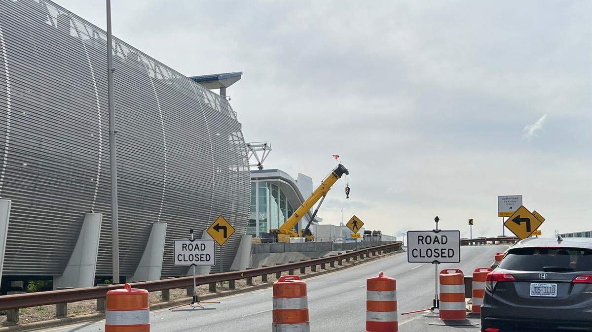 The upper roadway, also known as “Departures,” will reopen on Wednesday, Oct. 12, the airport said.