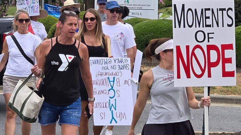 Live updates: Protest over Ballantyne YMCA sale begins with signs, chants