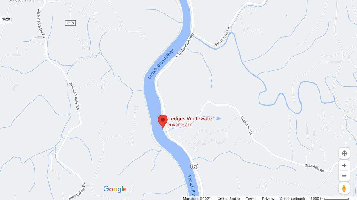 Two children were rescued from the French Broad River on Monday after they fell off their tubes, rescuers say.